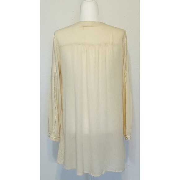 Blu Pepper Women Size S Long Sleeve Embroidered Tunic Dress Modest Minimalist - Picture 7 of 12